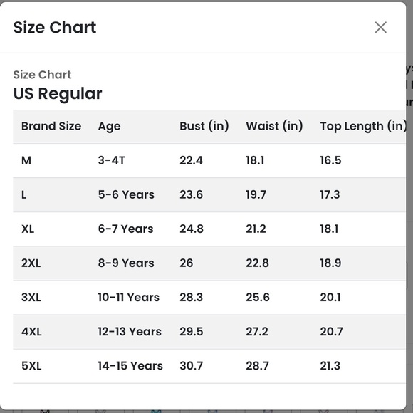 Little Girls' Summer Two Piece Boyshort Tankini Kids Swimsuit NWT 10-11y - Picture 3 of 3